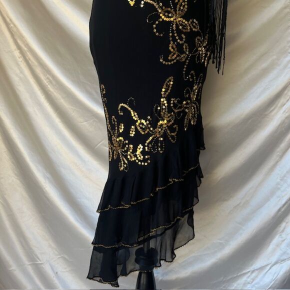 ECI New York seqiun beaded asymmetrical dress - Picture 3 of 7